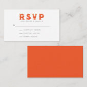 Intensive Rote Orange Rustikale Moderne UAWG Begleitkarte (Vorne/Hinten)