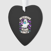 Intensive Scare Unit Nurse Halloween ICU Nurse Ess Ornament (Vorderseite)