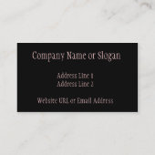 Intensive Sonnenuntergang-Visitenkarte Visitenkarte (Rückseite)