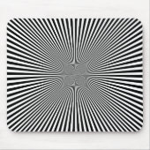 INTENSIVE STERNEXPLOSION Optische Illusion Mousepad (Vorne)