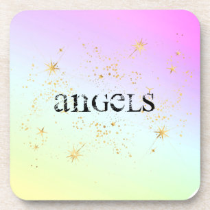 *~* INTENSIVE UNTERSETZER ANGELS Glitzer Regenboge