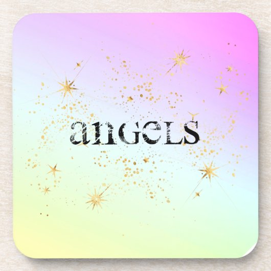 *~* INTENSIVE UNTERSETZER ANGELS Glitzer Regenboge (Vorderseite)