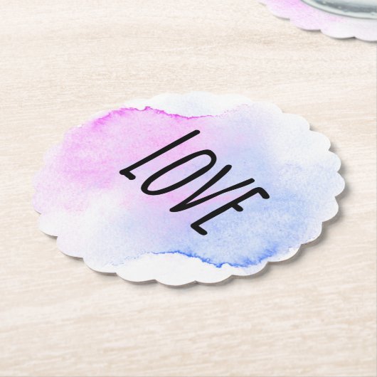 *~* INTENSIVE UNTERSETZER - LIEBE Wasserfarbe EMOT (angewinkelt)