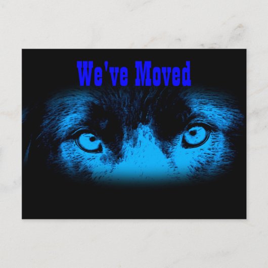 Intensiver Adresswechsel Ankündigungspostkarte (Vorderseite)