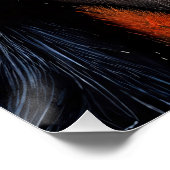 Intensiver Blick auf den Schimpansen Poster (Ecke)