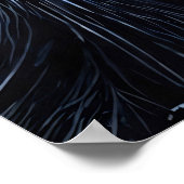 Intensiver Blick auf den Schimpansen Poster (Ecke)