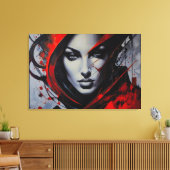 Intensiver Blick Leinwanddruck (Insitu (Wohnzimmer))