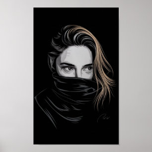 Intensiver Blick Poster
