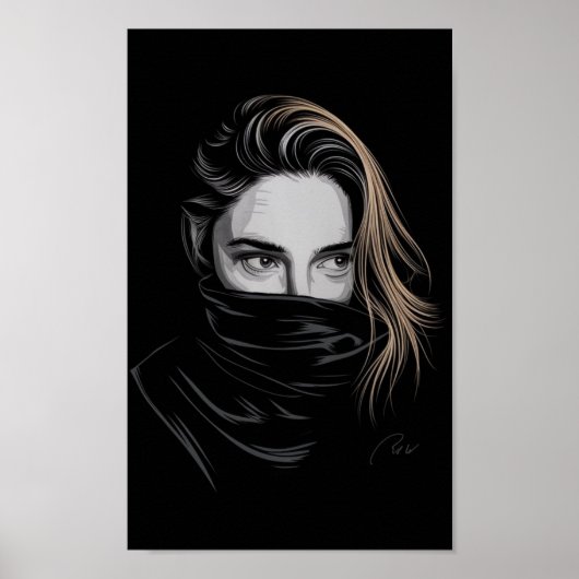Intensiver Blick Poster (Vorne)