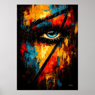 Intensiver Blick zeitgenössischer Expressionist Ab Poster
