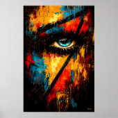 Intensiver Blick zeitgenössischer Expressionist Ab Poster (Vorne)