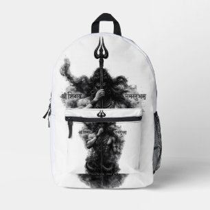 Intensiver Lord Shiva Trishul Om Namah Shivaya Kun Bedruckter Rucksack