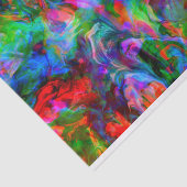 Intensiver psychedelischer heller Farbstrudel Seidenpapier (Ausschnitt)