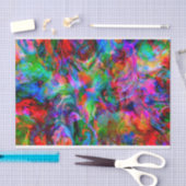 Intensiver psychedelischer heller Farbstrudel Seidenpapier (Handwerk)