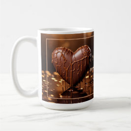 Intensives Schokoladenherz Valentine Kaffeetasse