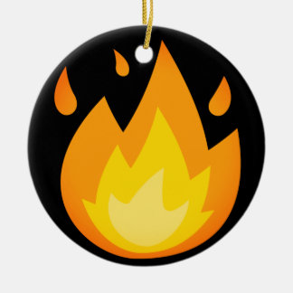 Intensivfeuer Emoji Keramik Ornament