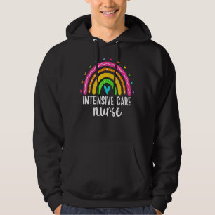 Intensivpflege Nurse Regenbogen Druck Icu Pflege S Hoodie