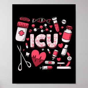 Intensivstation für Intensivmedizin am Tag der Val Poster