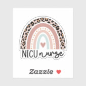 Intensivstation für Neugeborene NICU Nurse Rainbow Aufkleber (Blatt)
