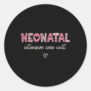 Intensivstation für Neugeborene Valentine Nicu Nur Runder Aufkleber