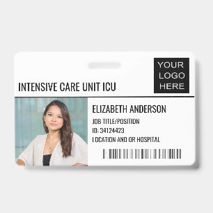 Intensivstation ICU Foto ID Krankenhaus-Logo Ausweis