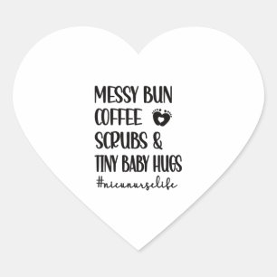 Intensivstation Intensivmedizin für Neugeborene In Herz-Aufkleber