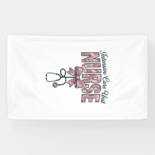 Intensivstation Krankenpfleger Blumen-Schleife-Shi Banner