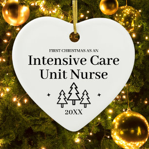 Intensivstation Pflegerin Neuer Job Weihnachten Keramik Ornament