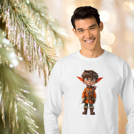 Intent Boy Christmas Elf Men's T-Shirt