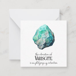 *~* Intention Tourmaline AP64 Flat Note Card Mitteilungskarte