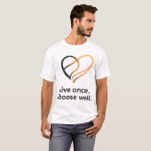 Intentional Life Quote Design T-Shirt (Vorne ganz)