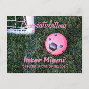 Inter Miami Gratulationskarte Postkarte