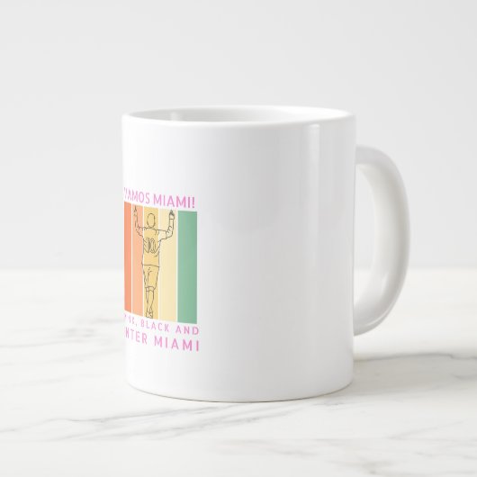 Inter miami messi fan Jumbo-Tasse (Vorderseite Rechts)