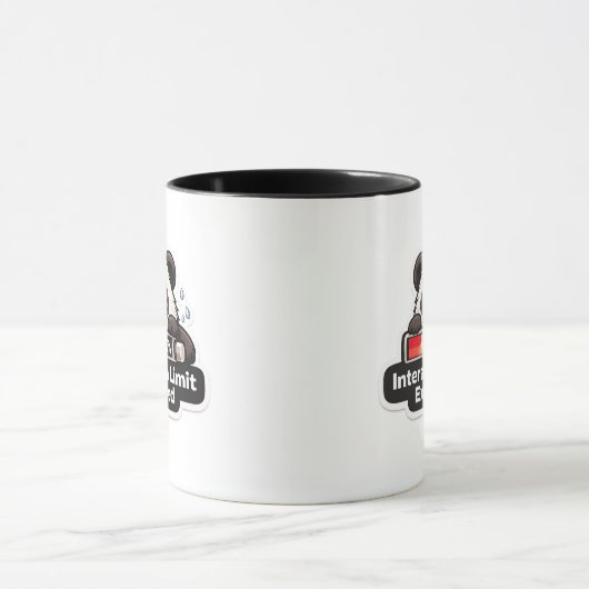 Interaction Limit Exceeded Panda Design Tasse (Zentrum)
