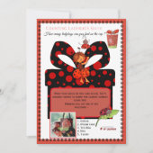Interactive Counting Ladybugs Game Card | Template Einladung (Vorderseite)