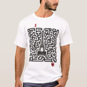 Interactive Eiffel Tower Maze – Solve the Path to  T-Shirt (Vorderseite)