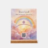 Interactive Pet Memorial Acrylic Sign | QR Code Acrylschild (Vorderseite)