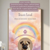  Interactive Pet Memorial Gift | QR Code Playlist Poster