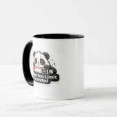 Interaktionslimit überschritten Panda-Design Tasse (Vorderseite Links)