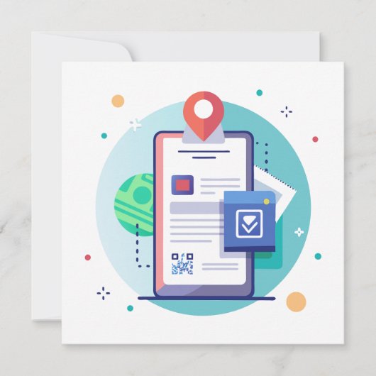 Interaktive Augmented Reality Einladung (Vorderseite)