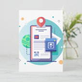 Interaktive Augmented Reality Einladung (Stehend Vorderseite)