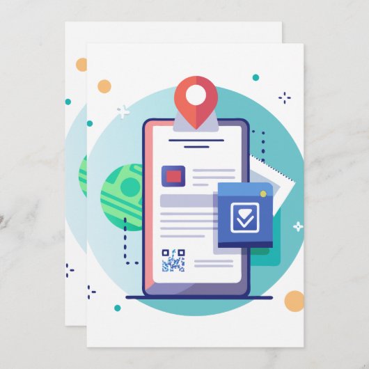 Interaktive Augmented Reality Einladung (Vorne/Hinten)