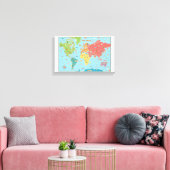 Interaktive Leinwand der Weltkarte Kunst (Insitu (Wohnzimmer))