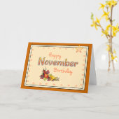 Interaktive "Move the Star" NOVEMBER Geburtstag Karte (Gelbe Blume)