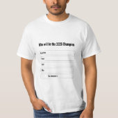 Interaktives 2026 Sports Champion Tee (Vorderseite)