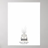 Interaktives Fingerprint-Gästebuch Poster (Vorne)