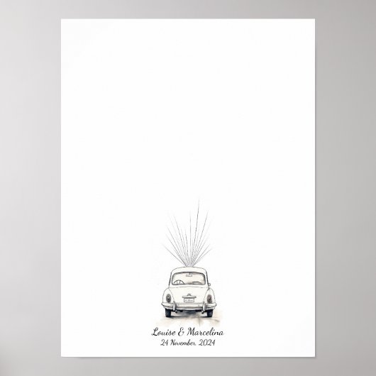 Interaktives Fingerprint-Gästebuch Poster (Vorne)