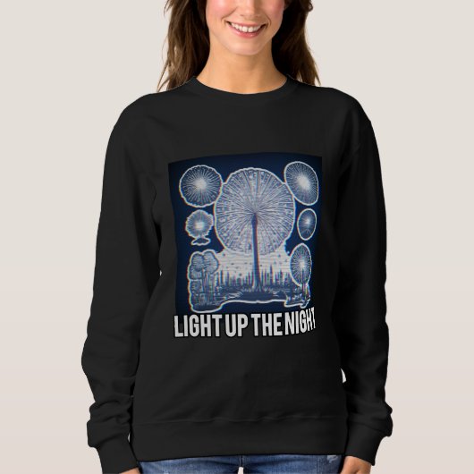 Interaktives Glow-in-the-Dark-Design Sweatshirt (Vorderseite)