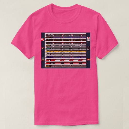 Intercity 125 HST Geburtstagskarte T-Shirt (Design vorne)