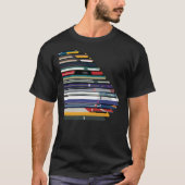 Intercity 125 Outline In Liveries T-Shirt (Vorderseite)